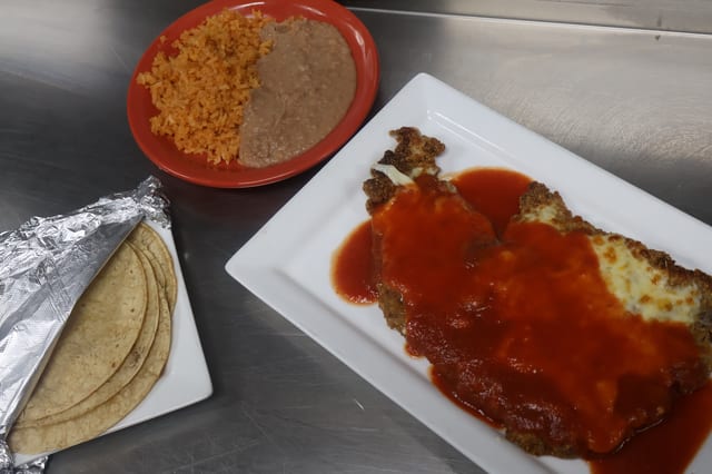 Milanesa a La Mexicana with Steak.