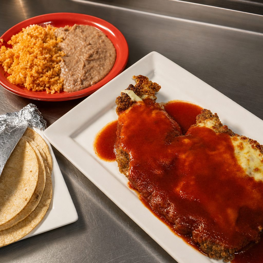 Milanesa a La Mexicana with Chicken.